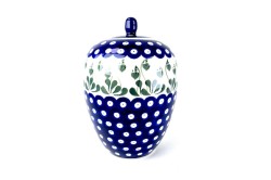 G08 Bunzlau Gemberpot met knop 377PX Voorraadpotten